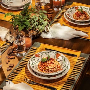 Aparelho de Jantar Biona Lírios em Cerâmica com 20 peças - 1