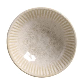 Conjunto de Cumbucas Porto Brasil Cerâmica Linhas Latte Bege 6 peças – 370 ml - 1