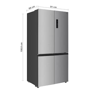 Geladeira TCL Multidoor C516CDN Inverter Frost Free Twin Eco Espaço Flex Metal Cooling Painel Digital com 4 Portas Inox - 516L