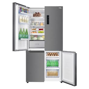 Geladeira TCL Multidoor C516CDN Inverter Frost Free Twin Eco Espaço Flex Metal Cooling Painel Digital com 4 Portas Inox - 516L