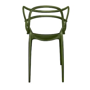 Cadeira de Jantar Berrini Seat&Co com Encosto Fixo - Verde - 2