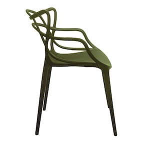 Cadeira de Jantar Berrini Seat&Co com Encosto Fixo - Verde - 3