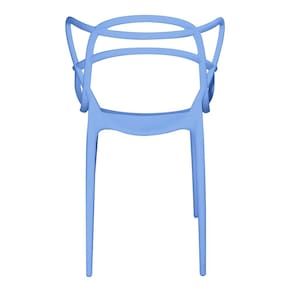 Cadeira de Jantar Berrini Seat&Co com Encosto Fixo - Azul Aço - 2