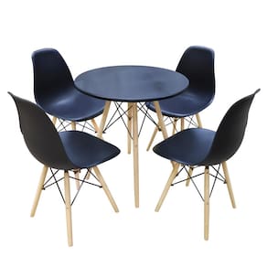Mesa de Jantar Redonda Eames Seat&Co com 4 Cadeiras
