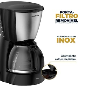 Cafeteira Elétrica Britânia BCF32A 30 xícaras - Preto e Inox