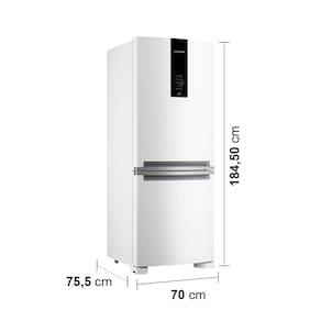 Geladeira Brastemp BRE57FB Frost Free Inverse com Painel Digital e Turbo Ice Branca – 447L