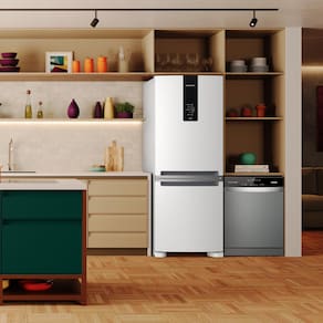Geladeira Brastemp BRE57FB Frost Free Inverse com Painel Digital e Turbo Ice Branca – 447L