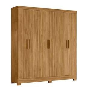 Guarda-Roupa de Casal Moval Valença com 6 portas, 2 gavetas, 6 prateleiras - 195cm de largura - Freijó - 3