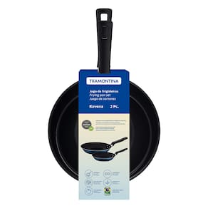Conjunto de Frigideiras 2 Peças Tramontina Ravena em Alumínio com Revestimento Interno e Externo Antiaderente Starflon Max - Azul - CJ FRIGIDEIRAS RAVENA AA AZ 2PCS TRAMONTINA - 1