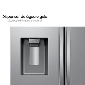 Geladeira Smart Samsung Frost Free French Door RF26 com SpaceMax e All Around Cooling 550L - Inox