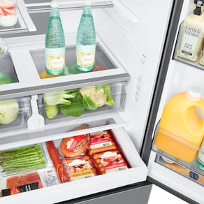 Geladeira Smart Samsung Frost Free French Door RF26 com SpaceMax e All Around Cooling 550L - Inox