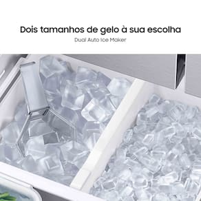 Geladeira Smart Samsung Frost Free French Door RF27 com SpaceMax e All Around Cooling 576L - Inox
