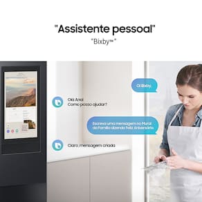 Geladeira Smart Samsung Frost Free French Door RF27 com Soundbar 564L - Black Inox