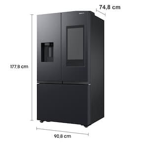 Geladeira Smart Samsung Frost Free French Door RF27 com Soundbar 564L - Black Inox