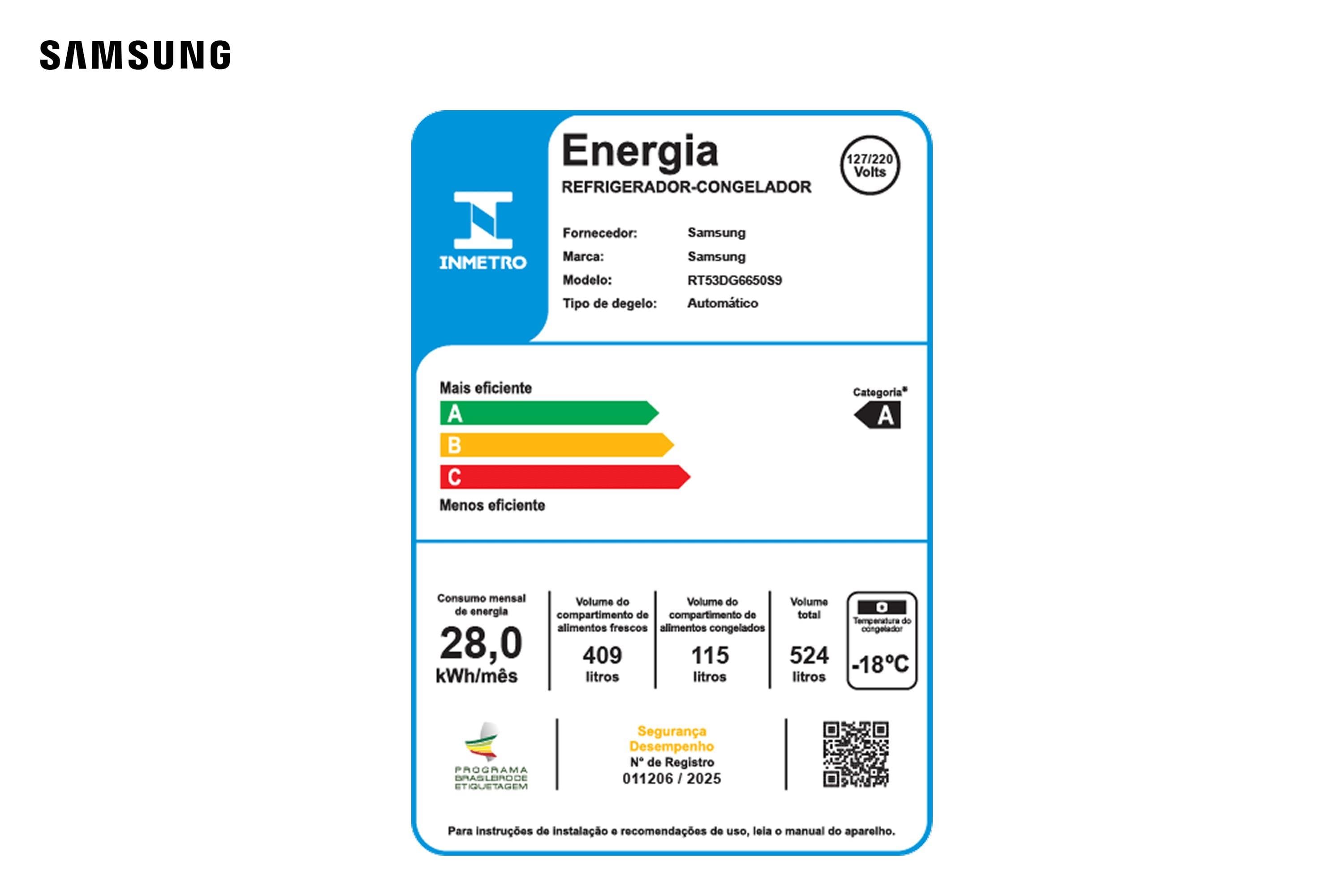 Geladeira Samsung Duplex RT53 Evolution com SmartThings AI Inox