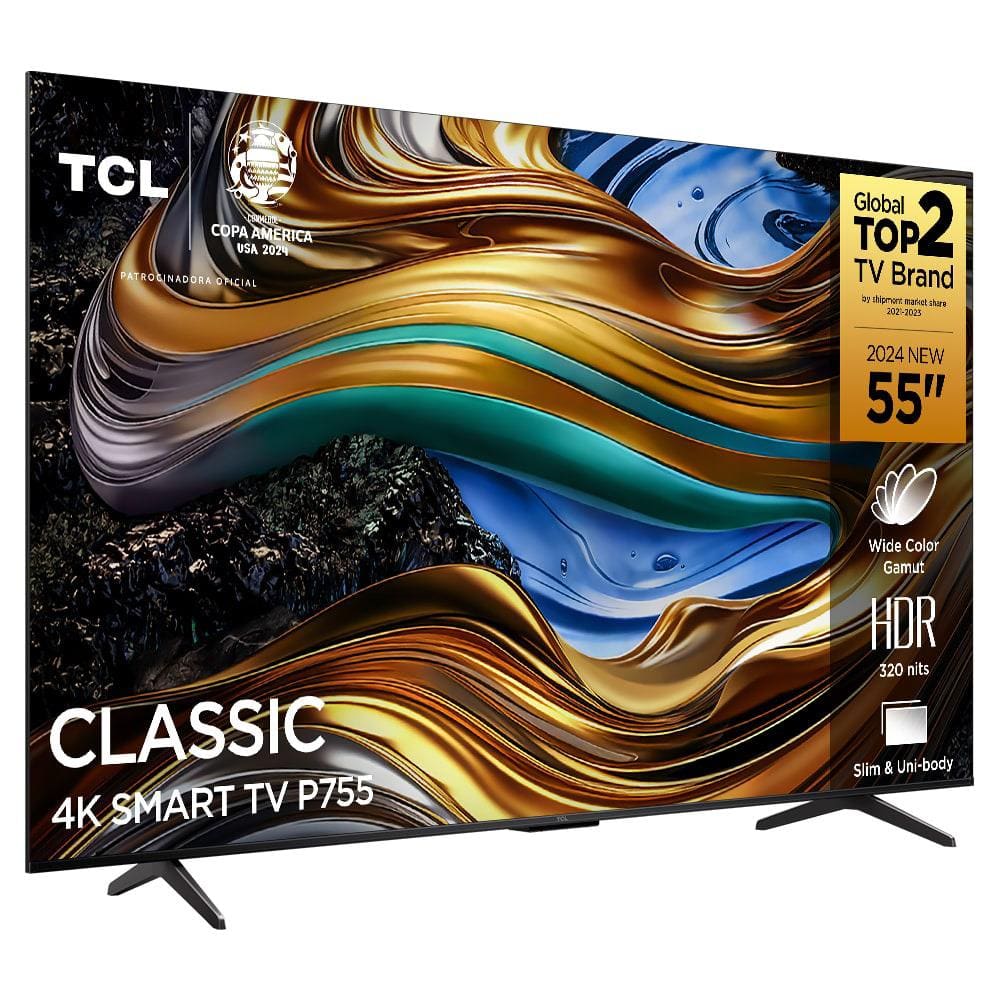 Smart TV 55” Ultra HD 4K TCL 55P755 LED Google TV Dolby Vision