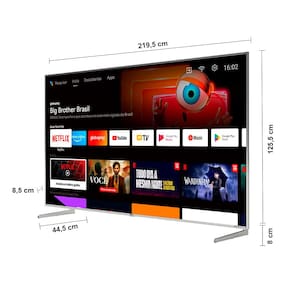 Smart TV 98" LED UHD 4K Philco PTV98F8TAGCM com Painel 120Hz Emulado, HDMI, USB, Wi-Fi, Dolby Vision e Dolby Atmos