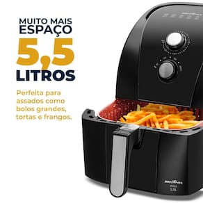 Fritadeira Elétrica Britânia Redstone BFR50 5,5 L – Preto - 220V - 2