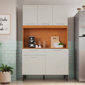 Kit Cozinha Orquídea Itatiaia com 5 portas e 1 gaveta – 120 cm de largura