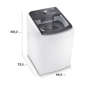 Lavadora Electrolux LEC15 15kg com função Autolimpeza e tecnologia Jet&Clean - Branca