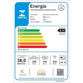 Geladeira Electrolux Frost Free Side By Side 435L IS4S com Tecnologia AutoSense, Painel Digital e Turbo Freezer - Inox