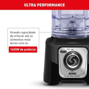 Liquidificador Arno Power Max LN65 Comfort Control 15 Velocidades 1400W - Preto