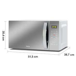 Micro-ondas Philco PMO38E 1400W com Função Manter Aquecido e Tirar Odor – Branco Espelhado