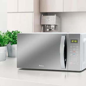 Micro-ondas Philco PMO38E 1400W com Função Manter Aquecido e Tirar Odor – Branco Espelhado