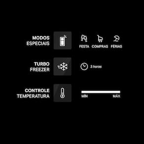 Geladeira Brastemp Duplex BRM55FK Frost Free com Painel Click Black e Turbo Freezer 463L – Inox