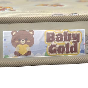 Colchão Infantil Probel Gold Am Animal Baby com Espuma D18 10x60x130cm - Amarelo - 3