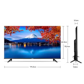 Smart TV 50" 4K Full HD AIWA 50BL02A com Android TV, Dolby Áudio, HDR10+, Wi-fi, Bluetooth, Comando de Voz, Blue Protect e Borda Ultrafina