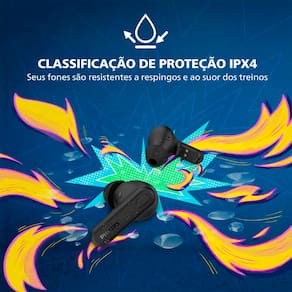 Fone de Ouvido Bluetooth Philips TAT1108BK TWS - Preto