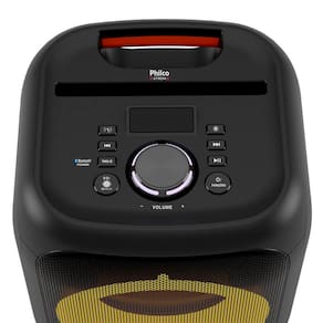 Caixa de Som Amplificada Philco Flash Light PCX4800, Bluetooth, Rádio FM, Entrada USB e Bateria interna - 380W RMS