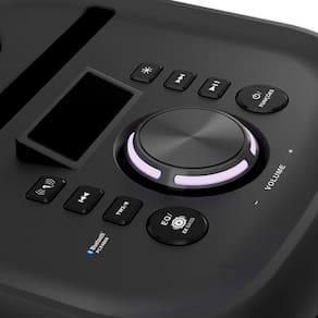 Caixa de Som Amplificada Philco Flash Light PCX4800, Bluetooth, Rádio FM, Entrada USB e Bateria interna - 380W RMS