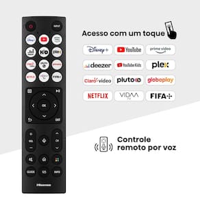 Smart TV 40" FHD Hisense 40A4N com DTS Virtual X, Game e Sports Mode, Controle por Voz, Share to TV e Compatível com Alexa
