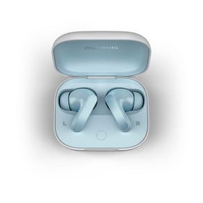 Fone de ouvido Sem Fio Bluetooth Motorola Moto Buds Cancelamento de Ruído Ativo - Light Blue - 1