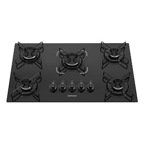 Cooktop a Gás 5 Bocas Itatiaia Essencial com Acendimento Automático Bivolt - Preto