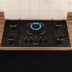 Cooktop a Gás 5 Bocas Itatiaia Essencial com Acendimento Automático Bivolt - Preto - 3