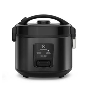 Panela de Arroz Elétrica Electrolux ERC10 Efficient 2 em 1 Visor Glass por Rita Lobo 7 Xícaras - Preto/Inox - 220V - 1