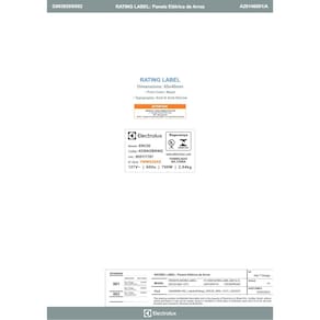 Panela Elétrica de Arroz Electrolux Efficient ERC20 por Rita Lobo com Trava de Segurança 3,5L – Inox e Preta