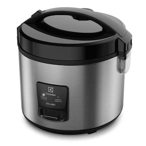 Panela Elétrica de Arroz Electrolux Efficient ERC20 por Rita Lobo com Trava de Segurança 3,5L – Inox e Preta