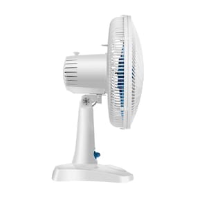 Ventilador de Mesa Mondial Maxis V30MXW 30cm com 6 pás, 3 velocidades e 50W – Branco / Azul