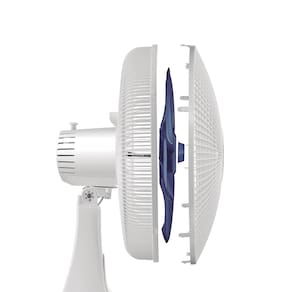 Ventilador de Mesa Mondial Maxis V30MXW 30cm com 6 pás, 3 velocidades e 50W – Branco / Azul