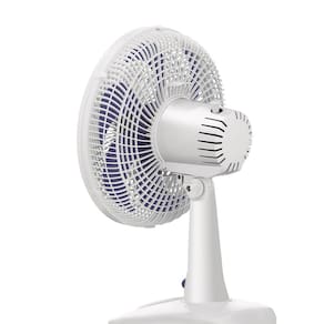 Ventilador de Mesa Mondial Maxis V30MXW 30cm com 6 pás, 3 velocidades e 50W – Branco / Azul