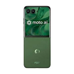 Smartphone Motorola Razr 50 Ultra 5G Forest Green 512GB, 12GB RAM + 12GB RAM Boost, Tela Dobrável 6,9" pOLED e Externa 4", Moto AI Câmera e IPX8