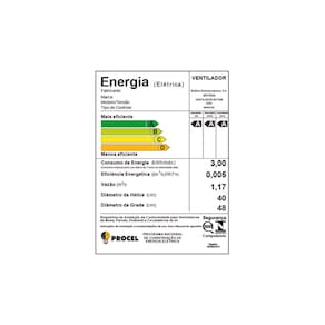 Ventilador de Coluna Britânia BVT466 Maxx Force 40cm com 3 Velocidades, 6 Pás e 160W - Preto