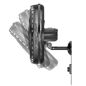 Ventilador de Parede Britânia BVT575 Maxx Force 47cm com 3 Velocidades, 6 Pás e 176W - Preto