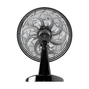 Ventilador de Mesa/Parede Wap Flow Turbo com 8 pás e 3 velocidades 180W - Preto e Cinza
