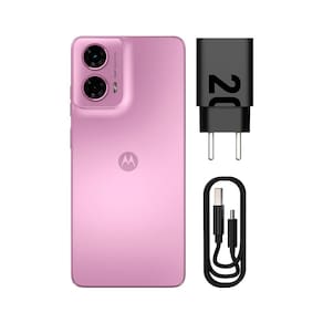 Smartphone Motorola Moto G24 Rosa com 256GB, 4 GB + 4 GB de RAM Boost, Tela de 6.6", Câmera Dupla, Dolby Atmos, Android 14 e Processador Octa-core
