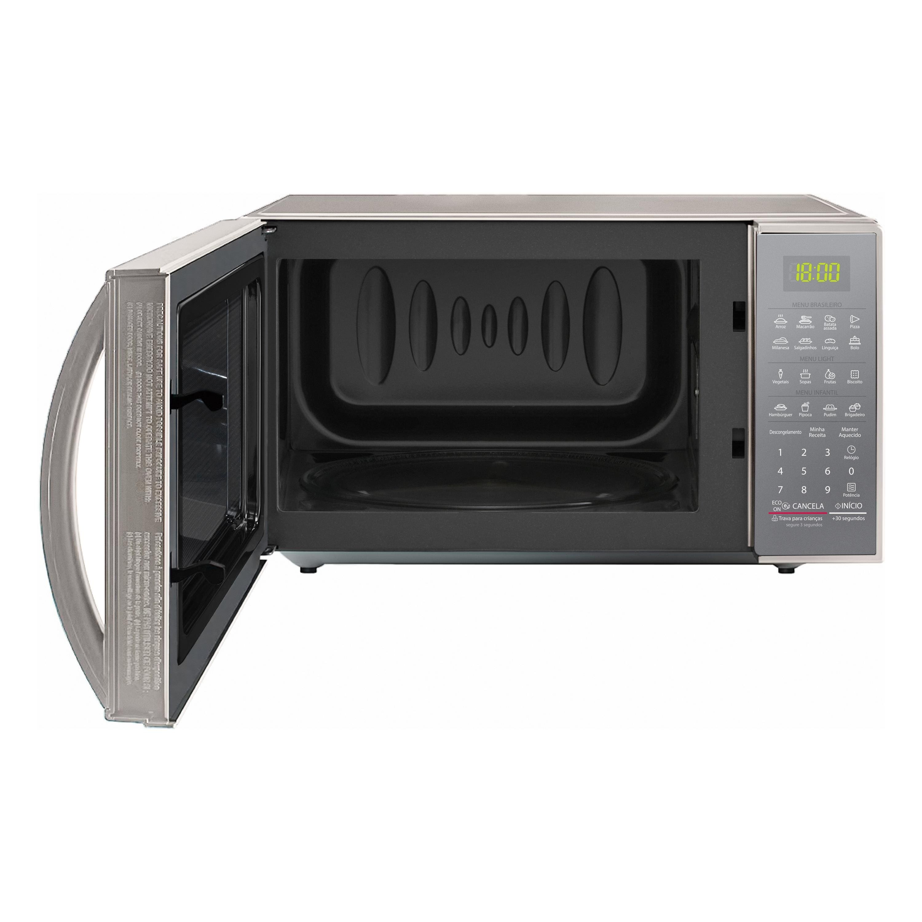 Forno Micro-ondas LG MS3043BR com Função Manter Aquecido e Limpa Fácil - Prata - 220V - 2
